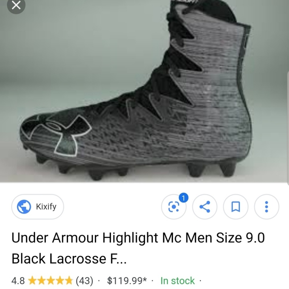 Under armour football mens 9